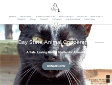 Tablet Screenshot of baystateanimals.org